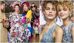 Il look beauty della Milano Fashion Week P/E 2019. In foto Dolce&Gabbana e Giorgio Armani.