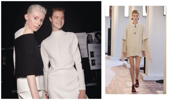 Il look beauty della Paris Fashion Week P/E 2019. In foto Guy Laroche e Chloé.