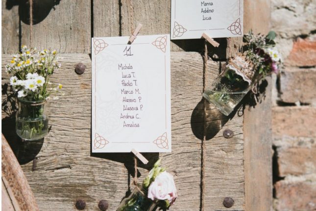 Tableau de mariage: 5 idee che fanno al caso tuo