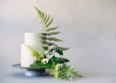 botanical wedding cake
