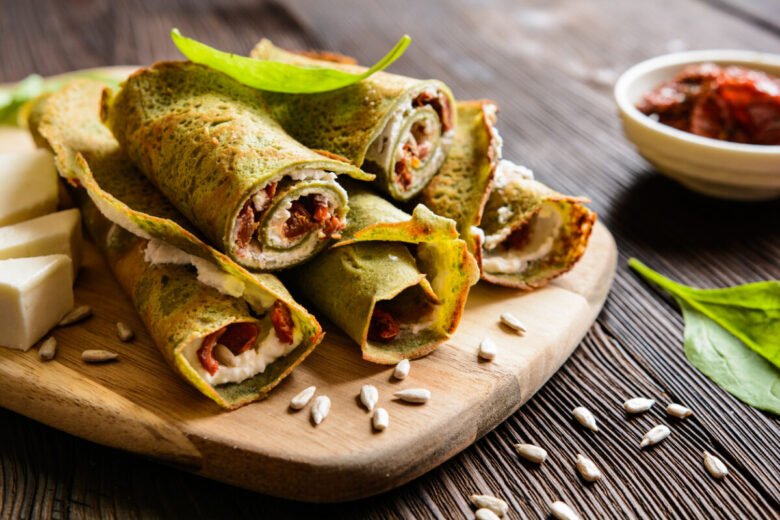 Crepes radicchio e gorgonzola