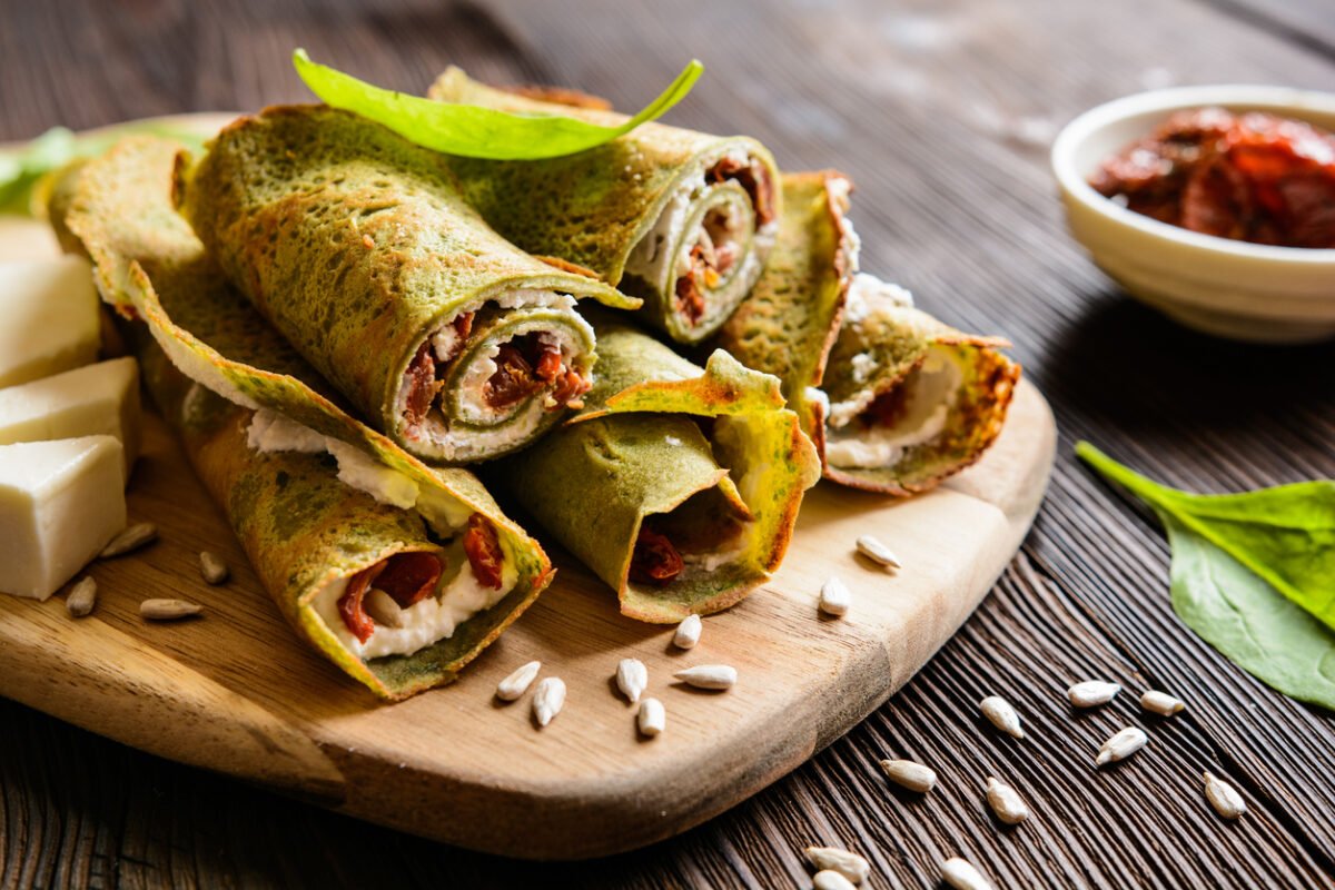Crepes radicchio e gorgonzola