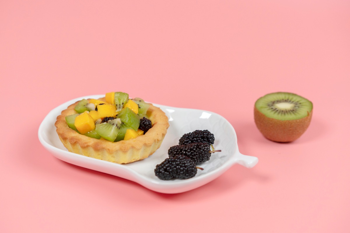 crostata kiwi e mirtilli