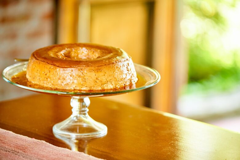 flan di banane e pompelmi
