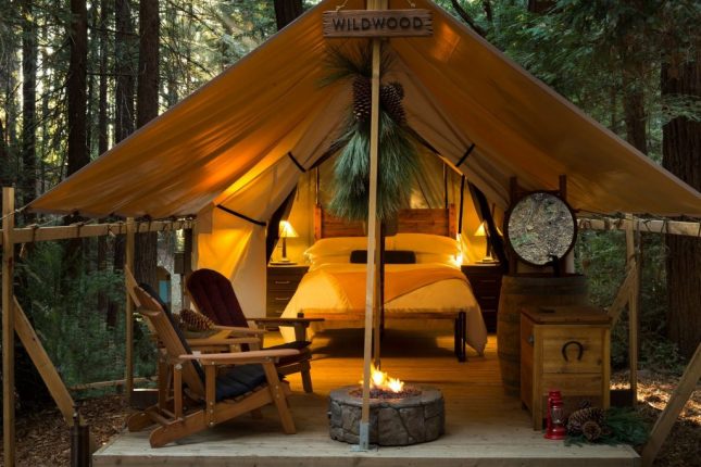 tenda campeggio glamping