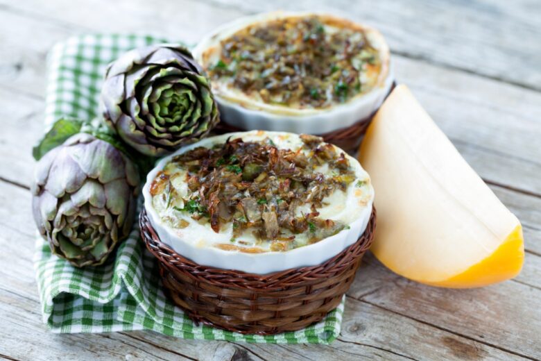 Sformato di carciofi al parmigiano