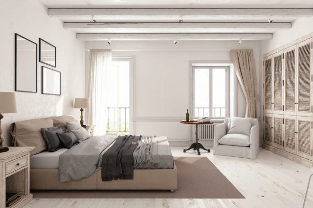 Arredamento camera da letto.