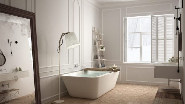 Bagno in stile scandinavo.
