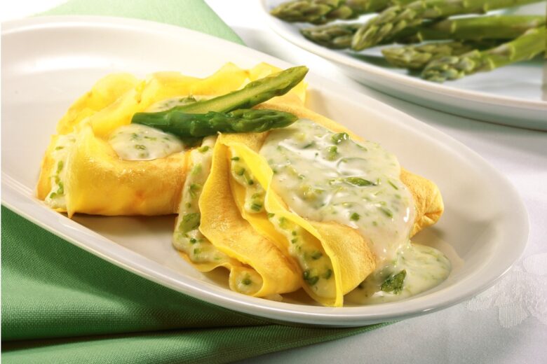 Crepes alla crema di asparagi