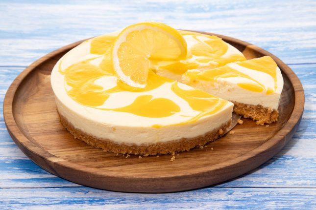 Cheesecake al cioccolato bianco e limone