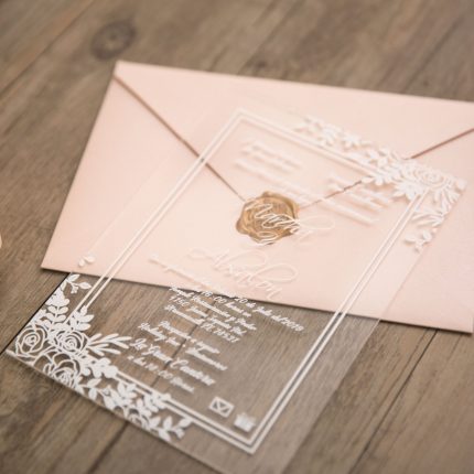 partecipazione di nozze in plexiglass trend matrimonio 2019