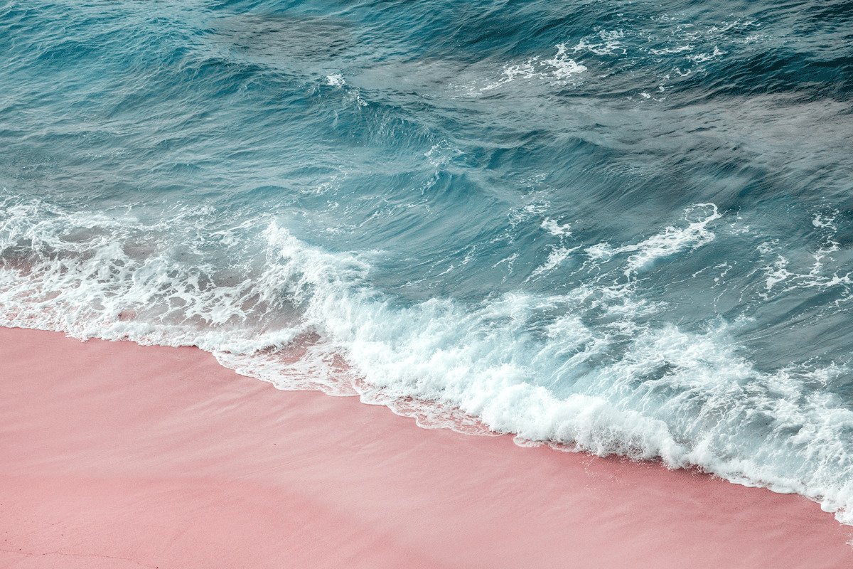 spiaggia di sabbia rosa spiaggia di sabbia rosa