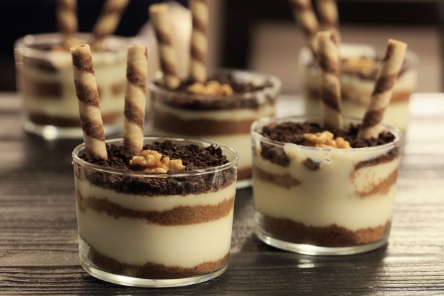 Coppe di castagne e mascarpone