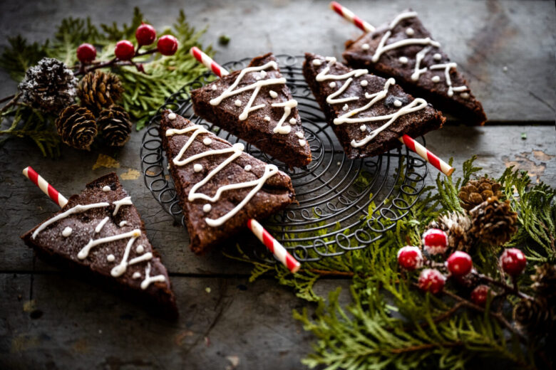 Dolci a forma di albero di natale