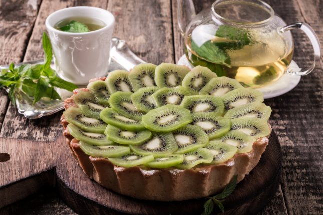 Torta kiwi e cioccolato