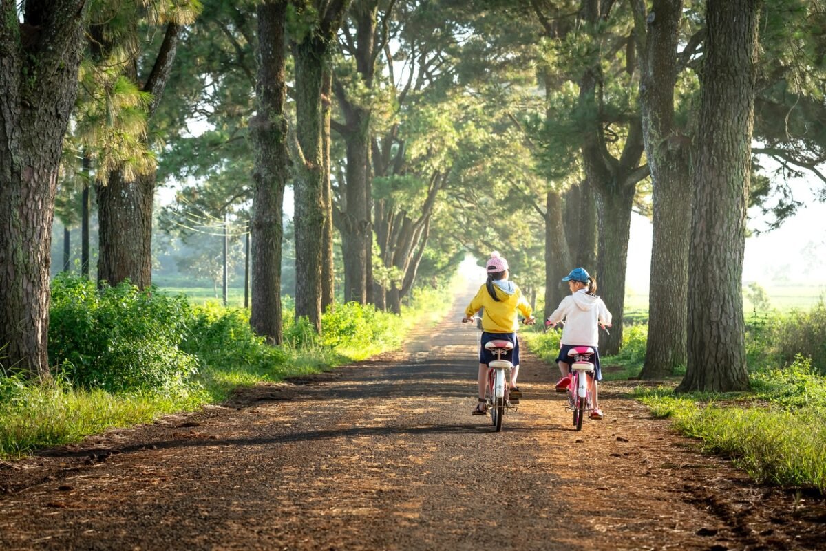 bambini in bici