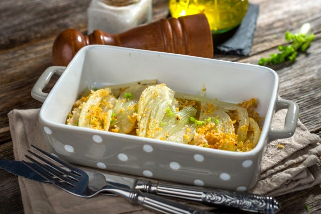Finocchi al latte gratinati