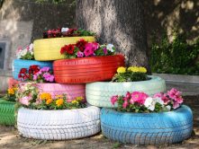 Come riciclare gomme auto: idee per il tuo giardino
