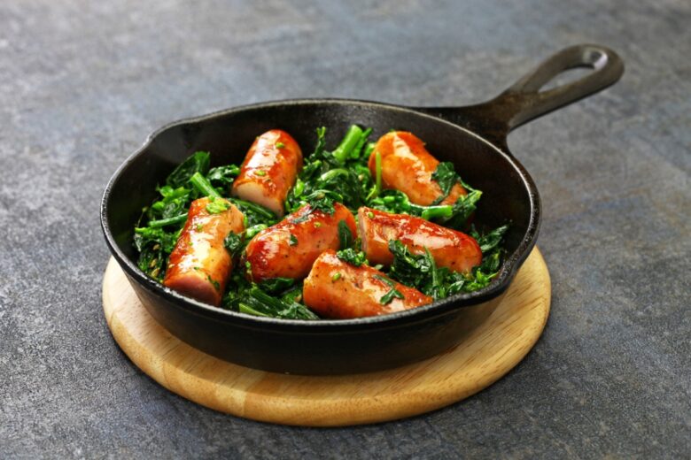 cime di rapa e salsiccia