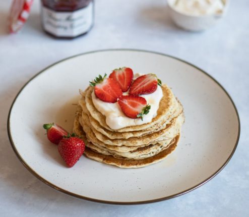 Pancake con lo yogurt