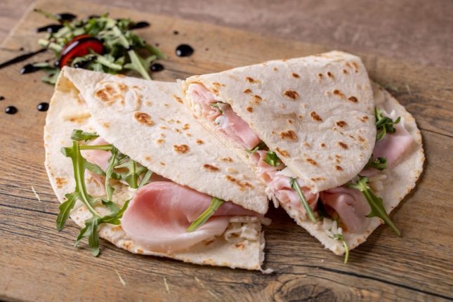 Piadina fatta in casa