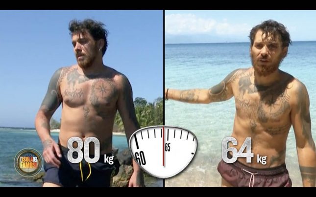 Isola dei famosi: quanto sono dimagriti i Naufraghi?