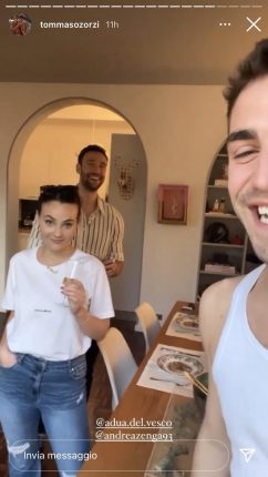 Rosalinda e Andrea Zenga a cena da Tommaso Zorzi