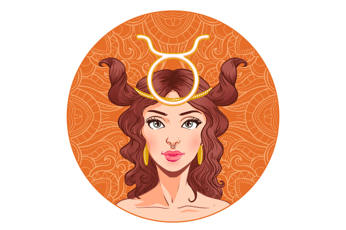 donna toro illustrazione