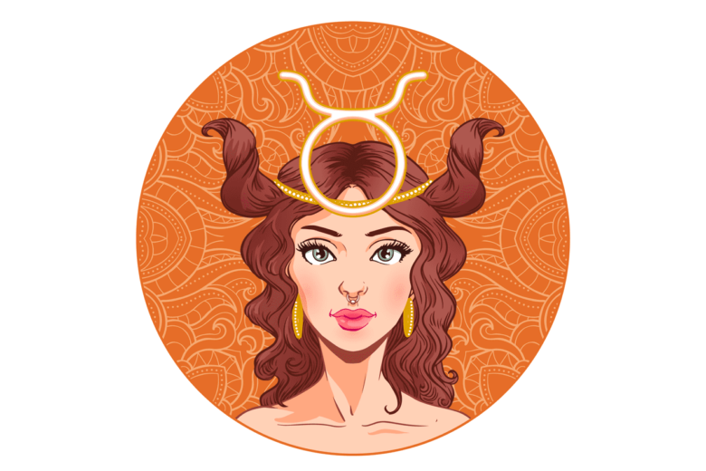 donna toro illustrazione