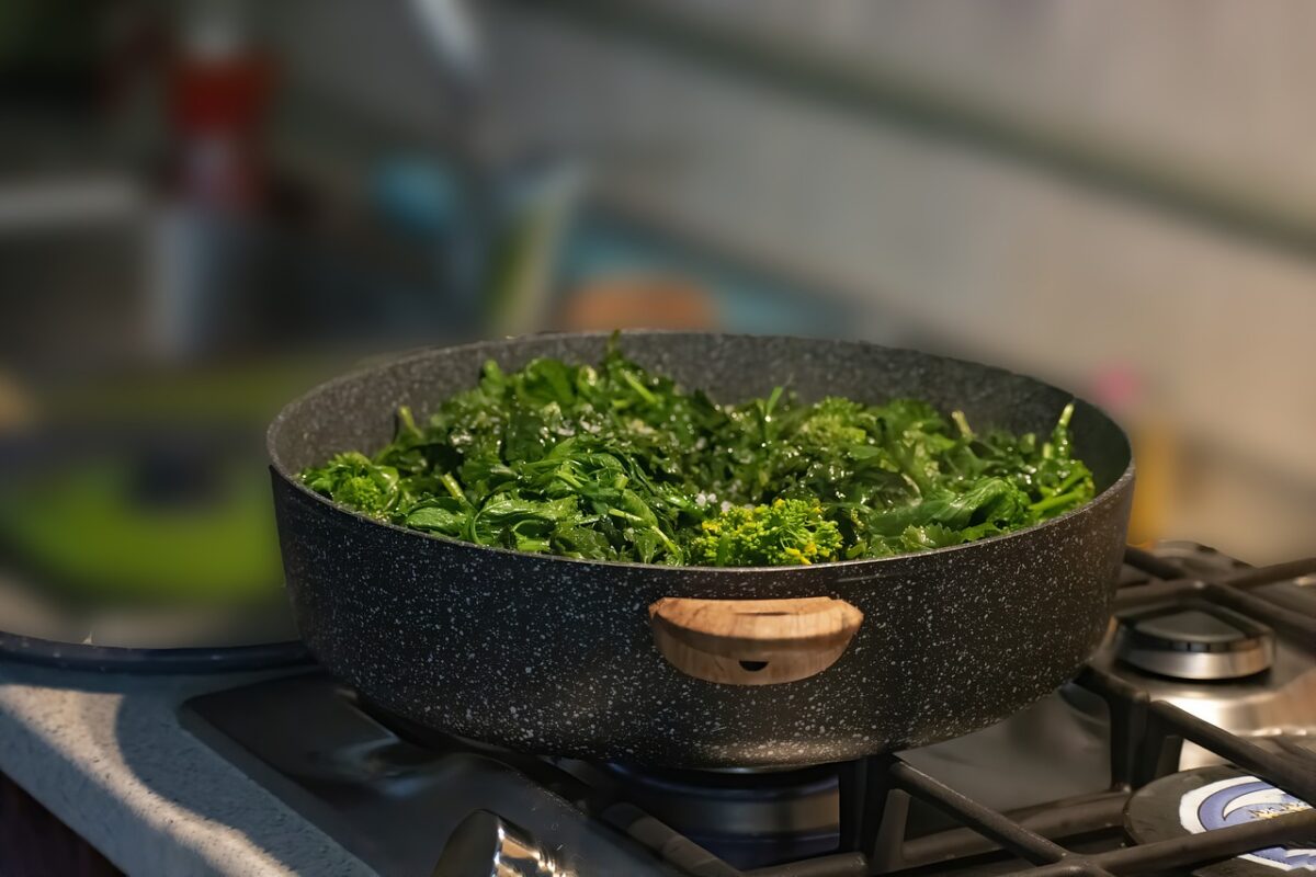 Come cucinare le cime di rapa in padella