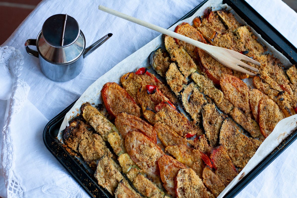 Verdure estive gratinate al forno