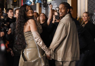 Rihanna e Asap Rocky alla premiere di Black Panther: Wakanda Forever