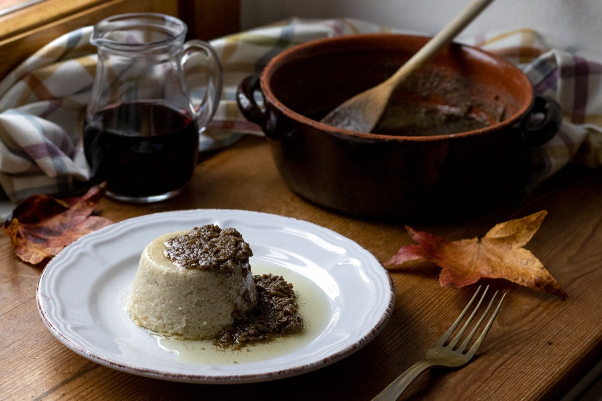 Flan di cardo gobbo e bagna cauda