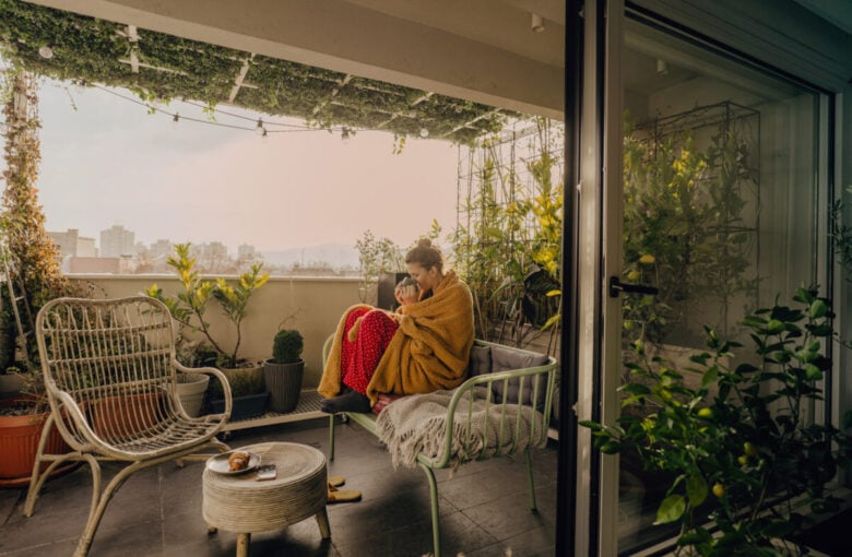 Come sfruttare il terrazzo d'inverno