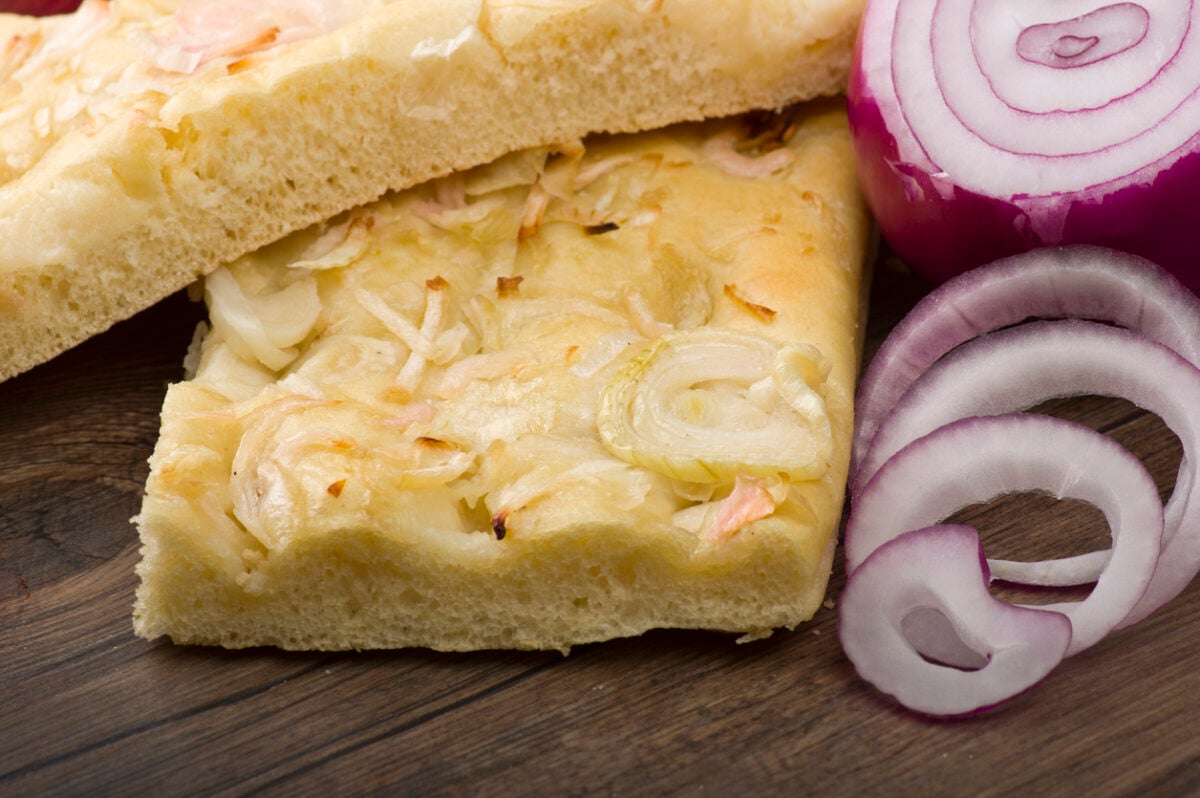 focaccia alle cipolle