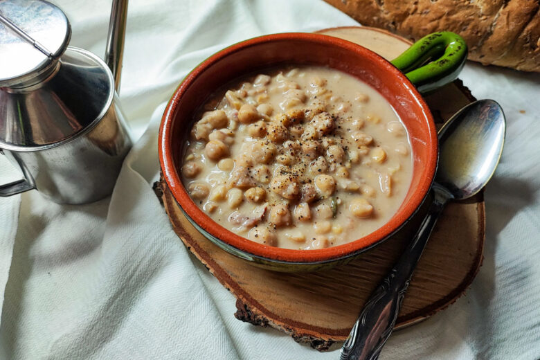 Zuppa di ceci e castagne