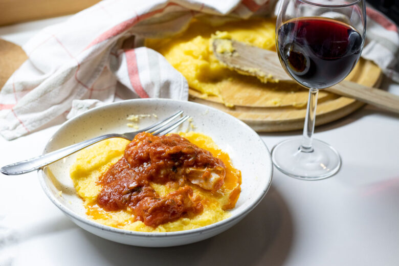 Polenta e merluzzo alla piemontese