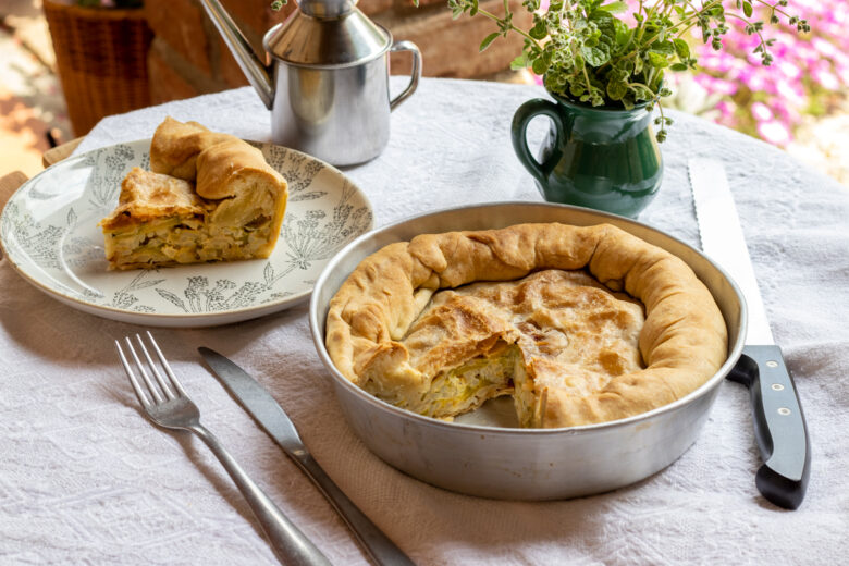 Torta di riso e zucchine alla sanremese