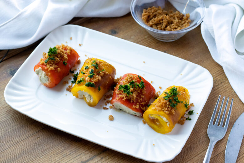Involtini di peperoni alla piemontese