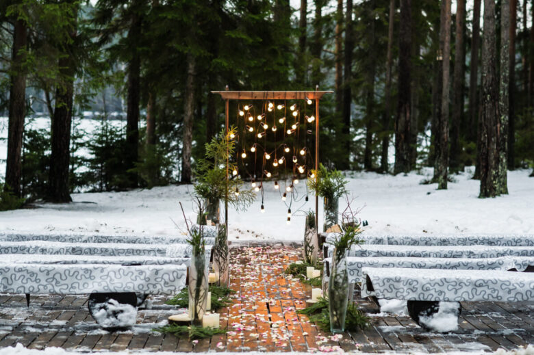 10 decorazioni da favola per il tuo matrimonio in inverno