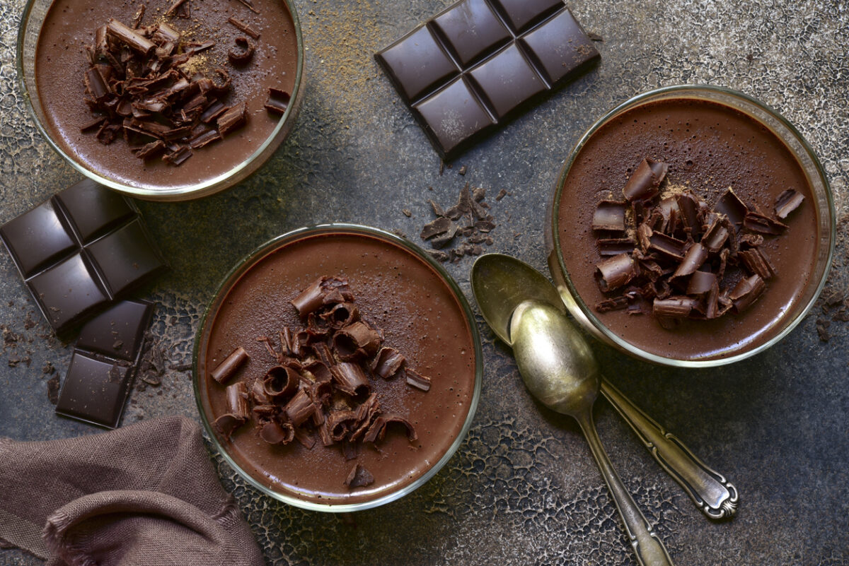 Mousse al caffè e cioccolato fondente