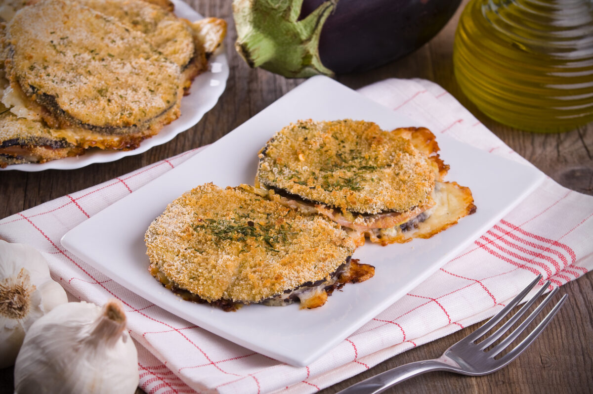 Cotoletta di melanzana senza uova