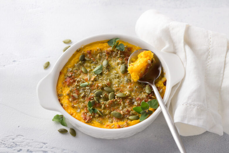Flan di zucca vegan