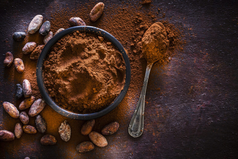 Budino vegano di cachi e cacao