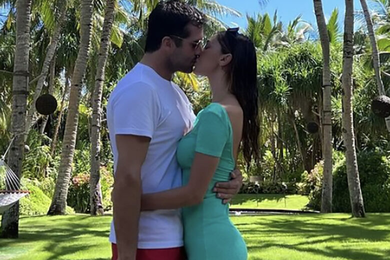 Elio Lorenzoni e Belen Rodriguez (ph. Fotogramma)