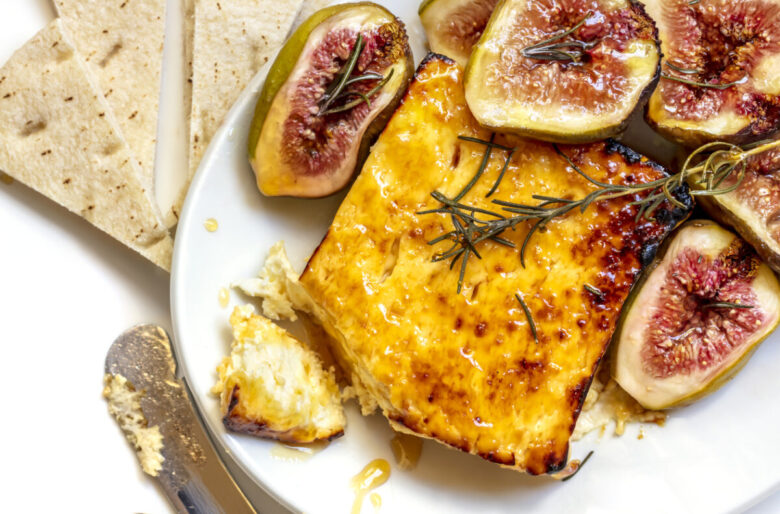Feta al forno con miele