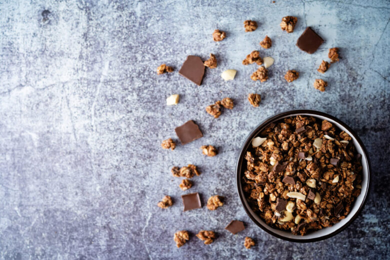 Muesli al cioccolato fatti in casa