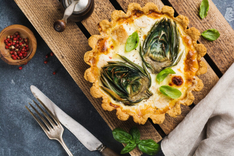 Tortino di carciofi con besciamella