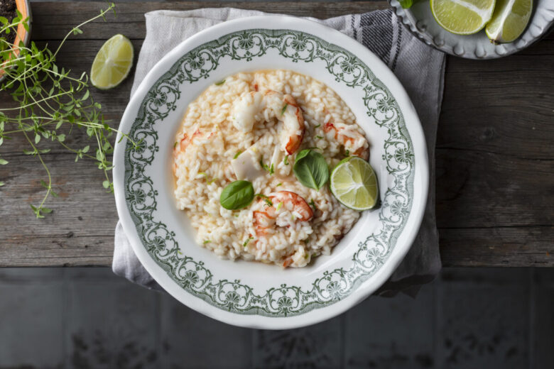 Risotto alla crema di scampi