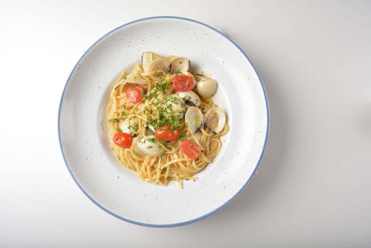Spaghetti alle vongole e pomodorini